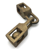 Gold Painted Old Linked Balls in Cages Whimsy