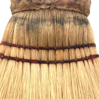 19th Century Clothes Brush with Velvet Covered Ferrule and Lacquered Turned Handle