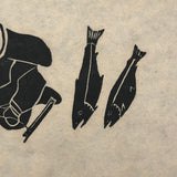 Alice Nanogak Signed Holman Stone Cut Print, c. 1970s