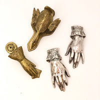 Brass Hand Shaped Paper Clip for Desk or Wall