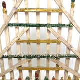 Fantastic Old Folk Art Picket Fence Wall Shelf with Perfect Patina