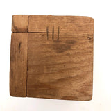 Charming Old Folk Art Puzzle Cube