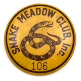 Snake Meadow Club Inc 3/4 Inch Vintage Pinback