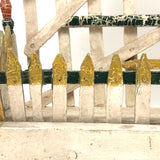 Fantastic Old Folk Art Picket Fence Wall Shelf with Perfect Patina