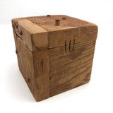 Charming Old Folk Art Puzzle Cube