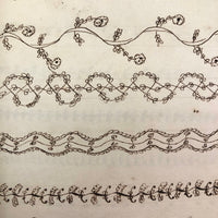 Augusta Hewlett's Stunning 1835-1847 Penmanship Notebook with Elaborate Alphabets and Family Records