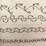 Augusta Hewlett's Stunning 1835-1847 Penmanship Notebook with Elaborate Alphabets and Family Records