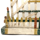 Fantastic Old Folk Art Picket Fence Wall Shelf with Perfect Patina