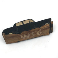 Fabulous Old Folk Art Car with Alligatored Paint, Signed WSG