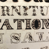 Augusta Hewlett's Stunning 1835-1847 Penmanship Notebook with Elaborate Alphabets and Family Records