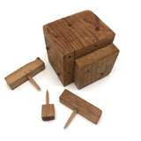 Charming Old Folk Art Puzzle Cube