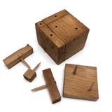 Charming Old Folk Art Puzzle Cube