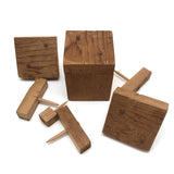 Charming Old Folk Art Puzzle Cube