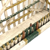 Fantastic Old Folk Art Picket Fence Wall Shelf with Perfect Patina