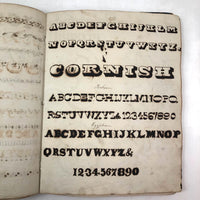 Augusta Hewlett's Stunning 1835-1847 Penmanship Notebook with Elaborate Alphabets and Family Records