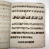 Augusta Hewlett's Stunning 1835-1847 Penmanship Notebook with Elaborate Alphabets and Family Records