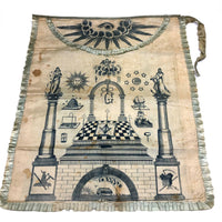 Very Rare, 1818 Early James T. Porter (Marked) Middletown, CT Masonic Grand Master Apron