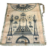 Very Rare, 1818 Early James T. Porter (Marked) Middletown, CT Masonic Grand Master Apron