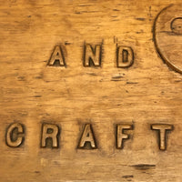 Carved Arts and Crafts Large Wooden Scrapbook