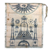 Very Rare, 1818 Early James T. Porter (Marked) Middletown, CT Masonic Grand Master Apron