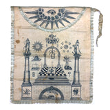 Very Rare, 1818 Early James T. Porter (Marked) Middletown, CT Masonic Grand Master Apron