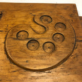 Carved Arts and Crafts Large Wooden Scrapbook