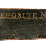 18th Century "Deposite No. 1" Painted Wood Panel