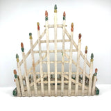 Fantastic Old Folk Art Picket Fence Wall Shelf with Perfect Patina