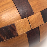 Japanese Vintage Wooden Interlocking Puzzle Egg