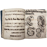 Augusta Hewlett's Stunning 1835-1847 Penmanship Notebook with Elaborate Alphabets and Family Records