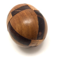 Japanese Vintage Wooden Interlocking Puzzle Egg