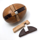 Japanese Vintage Wooden Interlocking Puzzle Egg