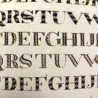Augusta Hewlett's Stunning 1835-1847 Penmanship Notebook with Elaborate Alphabets and Family Records