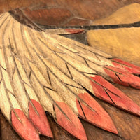 Mounted Relief Carving of Native American with Feathered Headdress