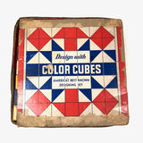 Nice Old Color Cubes Set of Forty Nine Blocks