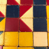 Nice Old Color Cubes Set of Forty Nine Blocks