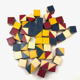Nice Old Color Cubes Set of Forty Nine Blocks