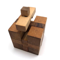 Japanese Vintage Wooden Puzzle Cubes - Sold Individually