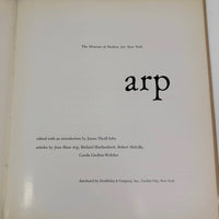 Museum of Modern Art's "Arp," Edited by James Thrall Soby, 1958 First Edition