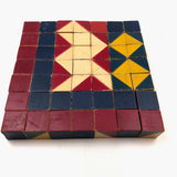 Nice Old Color Cubes Set of Forty Nine Blocks