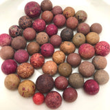 Old Clay Marbles - Lots of Pinks!