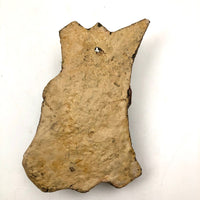 Funky Bark Covered Wall Hanging Folk Art Match Holder with Striker
