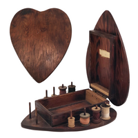 Heart-Shaped Handmade Sewing Box