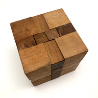 Japanese Vintage Wooden Puzzle Cubes - Sold Individually