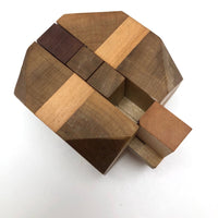 Japanese Vintage Wooden Puzzle Cubes - Sold Individually