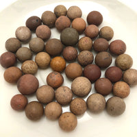 Old Clay Marbles - Browns and Grays