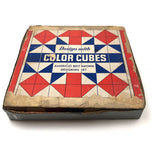 Nice Old Color Cubes Set of Forty Nine Blocks