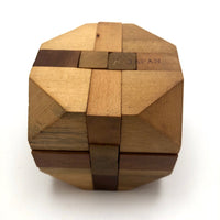 Japanese Vintage Wooden Puzzle Cubes - Sold Individually