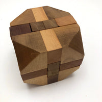 Japanese Vintage Wooden Puzzle Cubes - Sold Individually