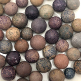 Old Clay Marbles - Blues and Purples